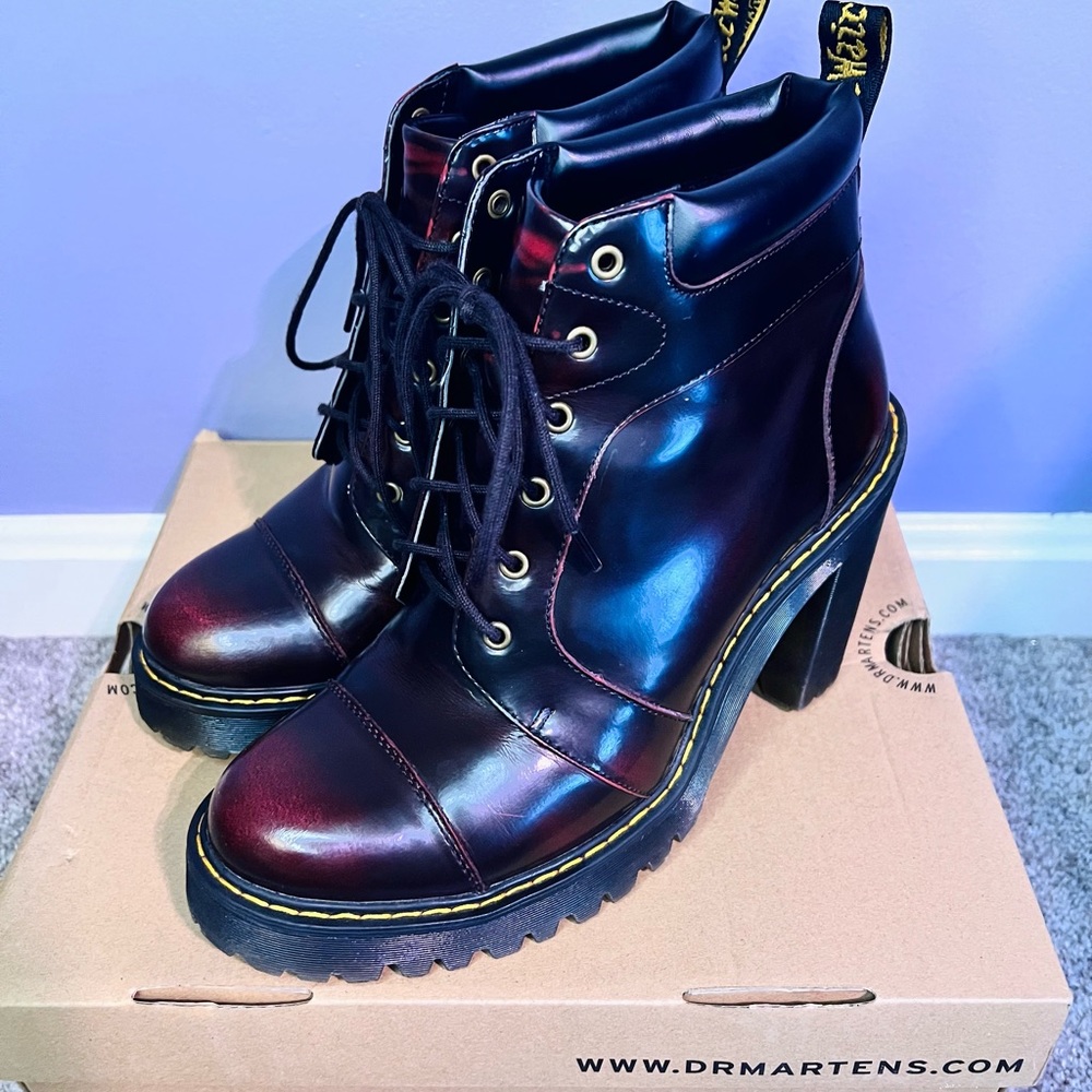 Dr. Martens Averil boots, size 8 women’s US, cherry red, excellent condition.